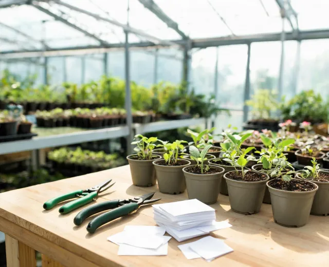 Nursery and greenhouse tool station