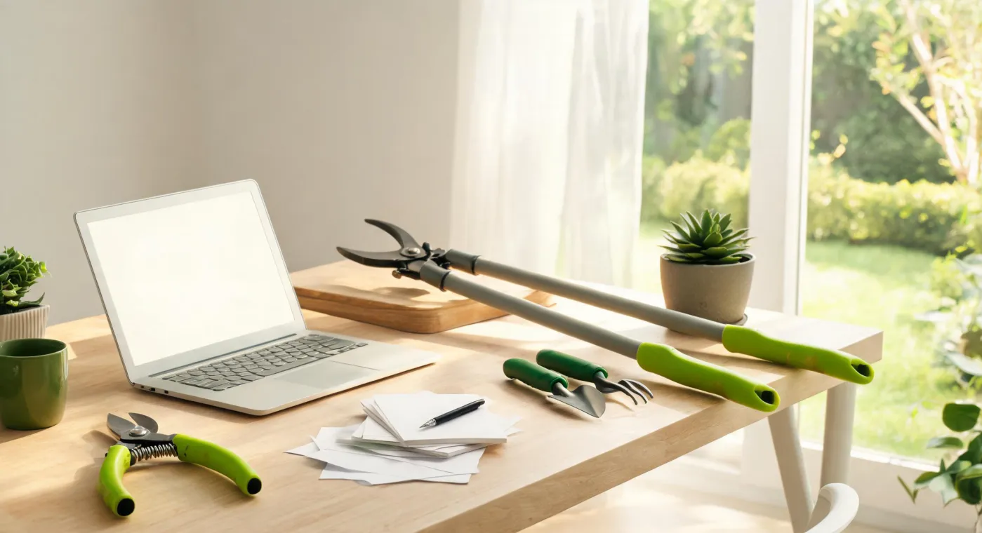 Fiskars support desk for garden and hand tools